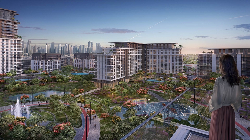 New residential complex with parks and gardens in the popular Jumeirah area