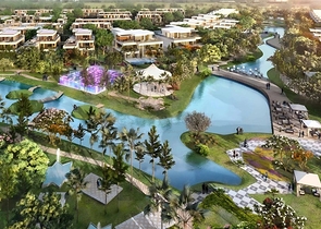 A new complex of townhouses and villas in the prestigious Dubai Land area