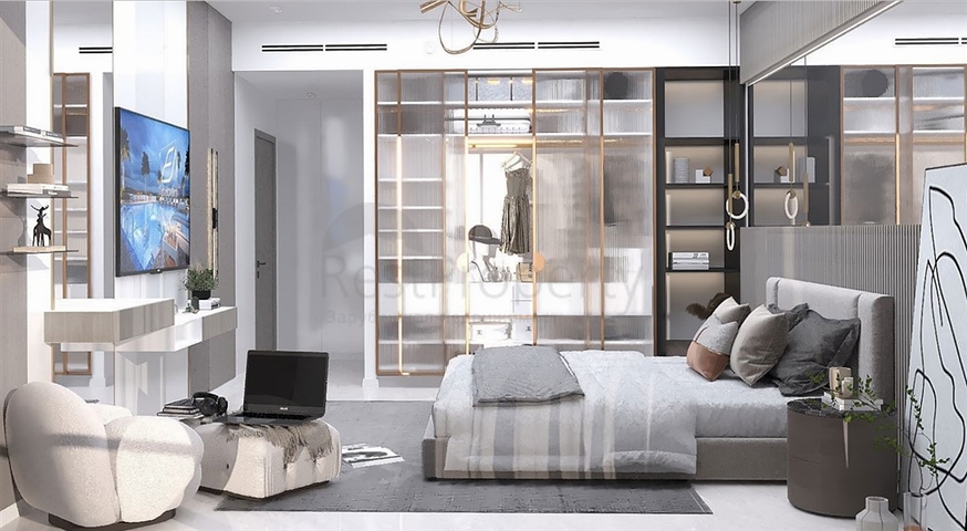 A new residential complex in a developing area of JVC