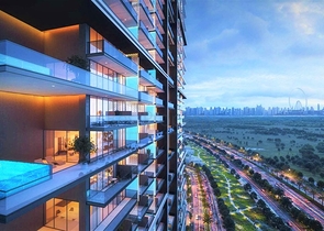 A new residential complex in a developing area of JVC