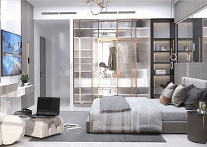 A new residential complex in a developing area of JVC