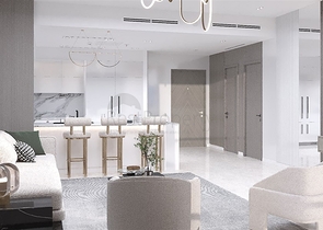 A new residential complex in a developing area of JVC