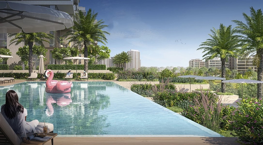 New residential complex in the picturesque area of Dubai Hills Estate