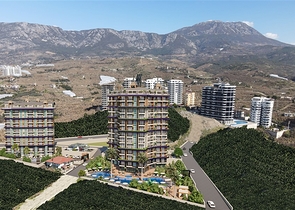 1+1 apartment in a new complex in Mahmutlar