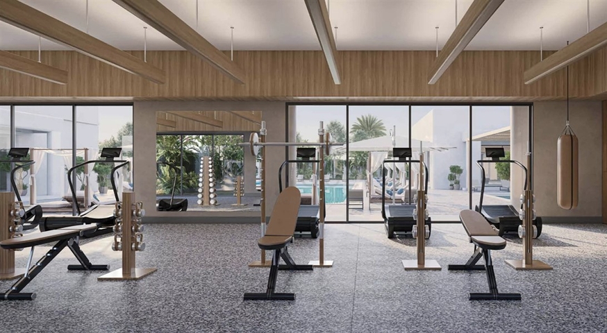 Luxury villa complex in Dubai Land area 