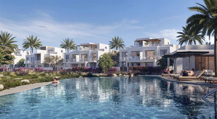 Luxury villa complex in Dubai Land area 