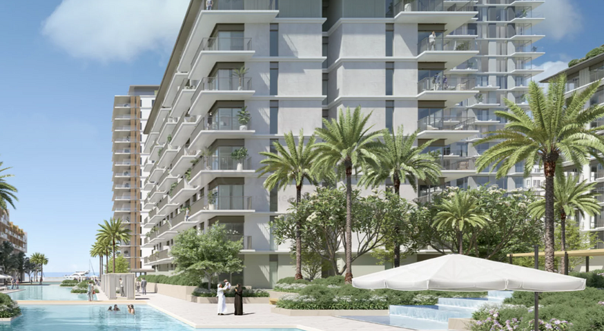 New residential complex on the first coastline in Dubai
