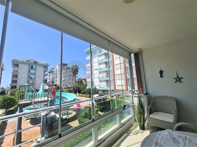 A 2+1 apartment in the Kestel area, just 50 m from the sea