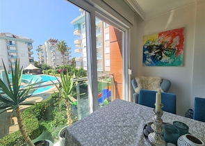 A 2+1 apartment in the Kestel area, just 50 m from the sea