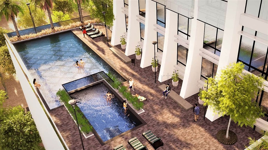 A 29-storey complex in a lively area of Dubai- Jumeirah Village Triangle