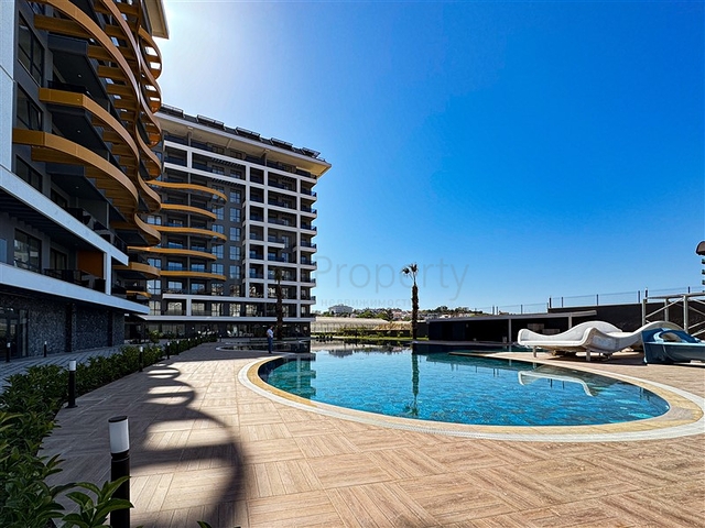 Two bedroom apartment in the area with the best sandy beach in Avsallar