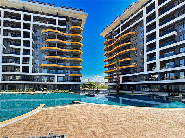 Two bedroom apartment in the area with the best sandy beach in Avsallar