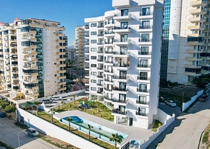 Furnished 1+1 apartment in Mahmutlar