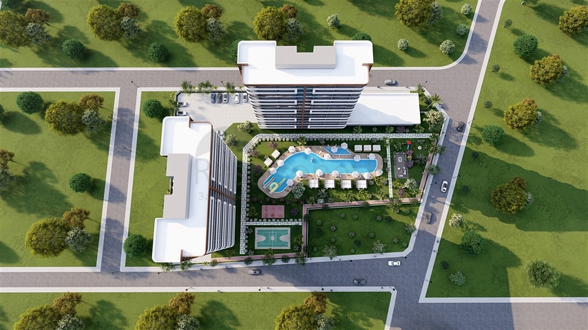 An investment project 400 m from the sea in the Erdemli area