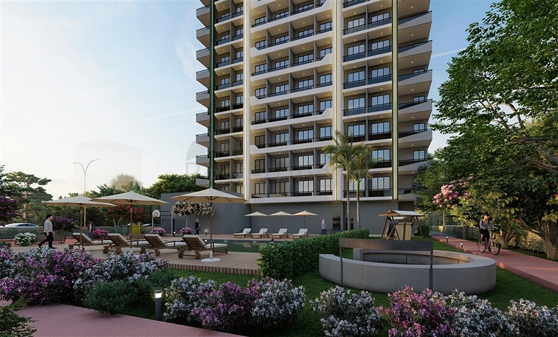 Apartments in a ready-made residential complex in the Teje microdistrict of Mersin
