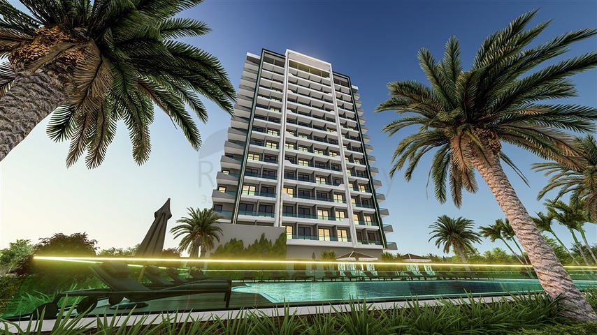 Apartments in a ready-made residential complex in the Teje microdistrict of Mersin