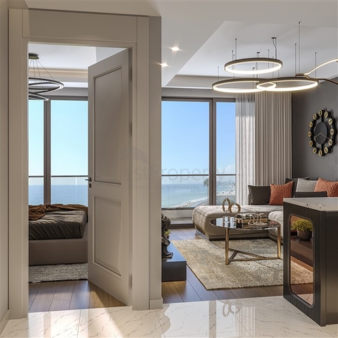 Apartments in a ready-made residential complex in the Teje microdistrict of Mersin