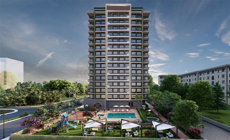 Apartments in a ready-made residential complex in the Teje microdistrict of Mersin