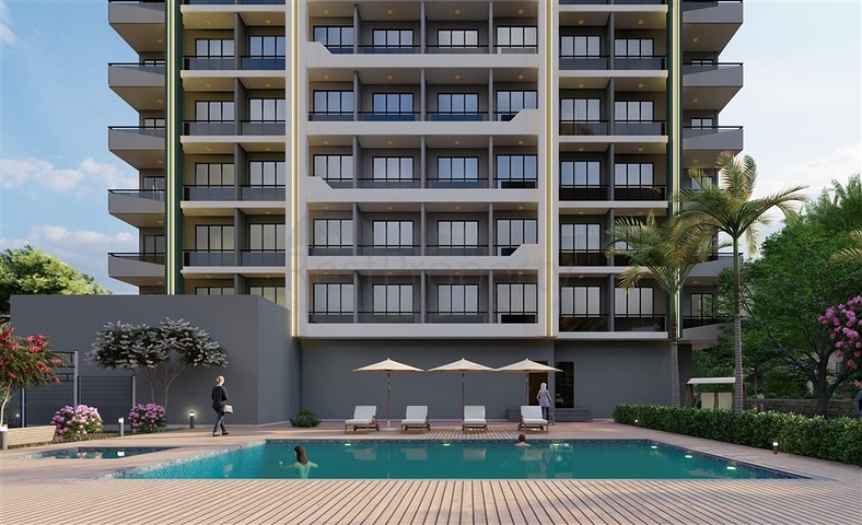 Apartments in a ready-made residential complex in the Teje microdistrict of Mersin