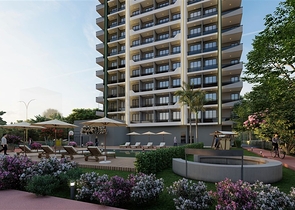 Apartments in a ready-made residential complex in the Teje microdistrict of Mersin