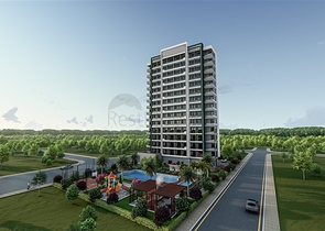 Apartments in a ready-made residential complex in the Teje microdistrict of Mersin