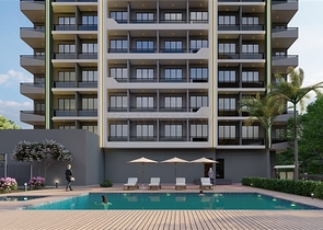 Apartments in a ready-made residential complex in the Teje microdistrict of Mersin