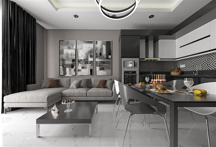 1+1 apartment in Mahmutlar district