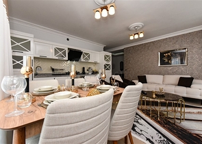 Beautiful apartment in a residence by the sea in the Mahmutlar area.