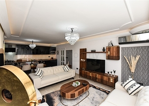 Two-bedroom apartment in the very center of Mahmutlar