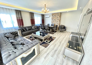 Furnished 2+1 apartment with separate kitchen in Mahmutlar district