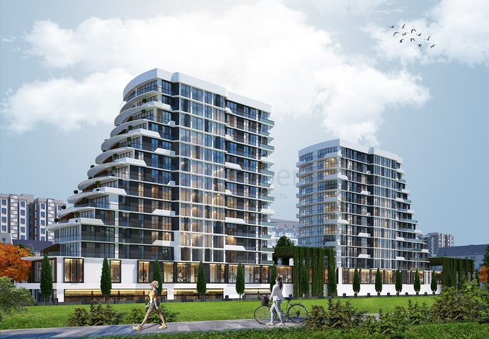 A 1+1 apartment is offered for sale in a ready-made residential complex in Bagcılar district