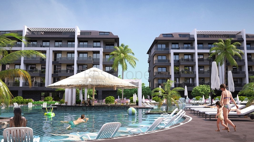 One-bedroom apartment in a new complex in Oba district