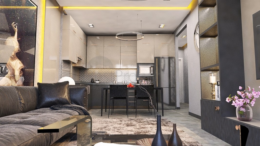 One-bedroom apartment in a new complex in Oba district