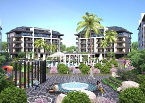 One-bedroom apartment in a new complex in Oba district