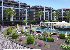 One-bedroom apartment in a new complex in Oba district