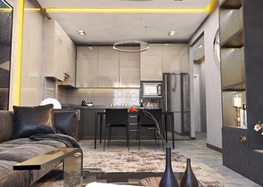 One-bedroom apartment in a new complex in Oba district