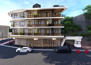 1+1 apartment in a new complex in the center of Alanya