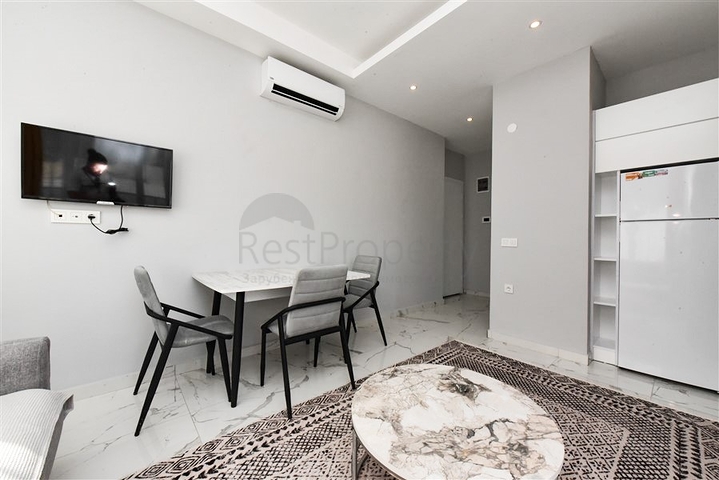 Furnished 1+1 apartment in a new complex in Avsallar