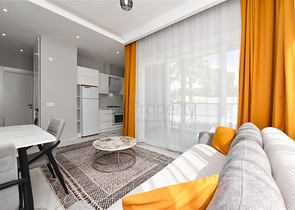 Furnished 1+1 apartment in a new complex in Avsallar