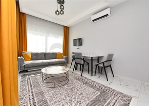 Furnished 1+1 apartment in a new complex in Avsallar