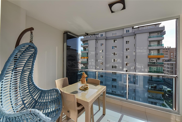 Furnished 1+1 apartment in Mahmutlar district