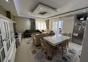 Spacious two-bedroom apartment within walking distance to the sea in the area of Tosmur open for residence permit