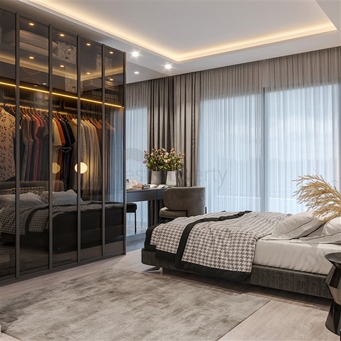 Apartments in a complex under construction in Tomyuk district