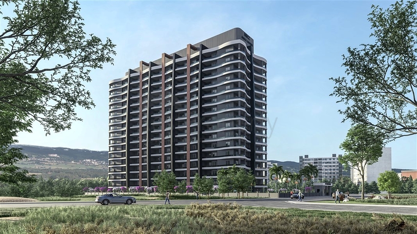 Apartments in a complex under construction in Tomyuk district