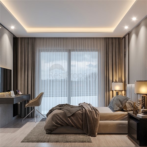 Apartments in a complex under construction in Tomyuk district