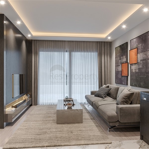 Apartments in a complex under construction in Tomyuk district