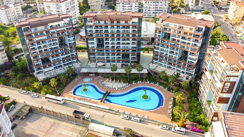 Studio apartment 0+1 in a residential area of Alanya