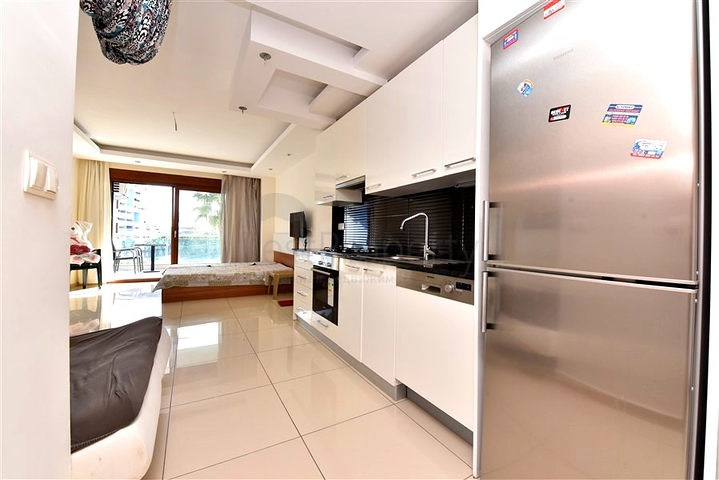 Studio apartment 0+1 in a residential area of Alanya