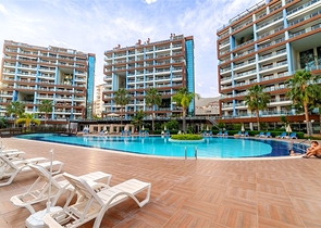 Studio apartment 0+1 in a residential area of Alanya