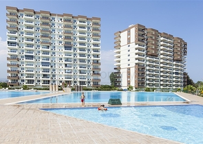Apartments for sale in a ready-made residential complex in Erdemli district